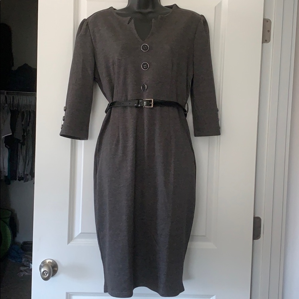Charcoal gray dress